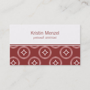 Tarjeta De Visita Lavishly Romantic Business Card, Maroon