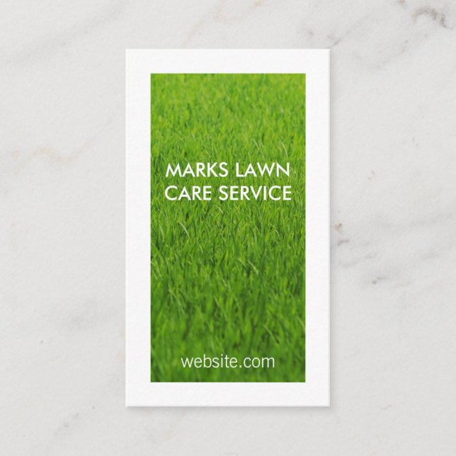 Tarjeta De Visita Lawn (Anverso)