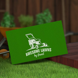 Tarjeta De Visita Lawn care and Gardening Modern Clean