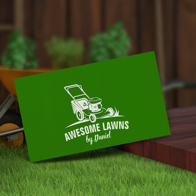 Tarjeta De Visita Lawn care and Gardening Modern Clean (Subido por el creador)