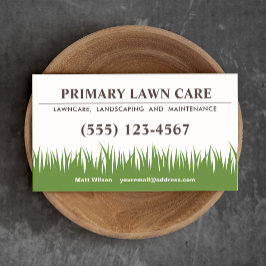 Tarjeta De Visita Lawn Care Landscaping Services Grass Business Card
