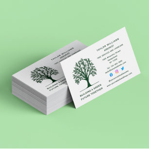 Tarjeta De Visita Lawn Care Landscaping Tree Service Social Media