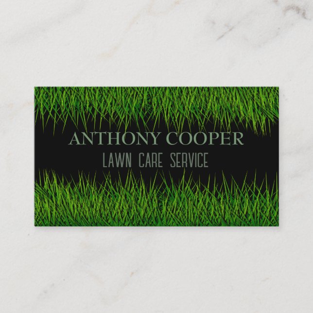 Tarjeta De Visita Lawn care lawnscaper (Anverso)