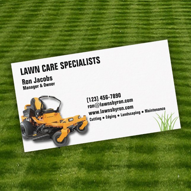Tarjeta De Visita Lawn Care Specialist (Subido por el creador)