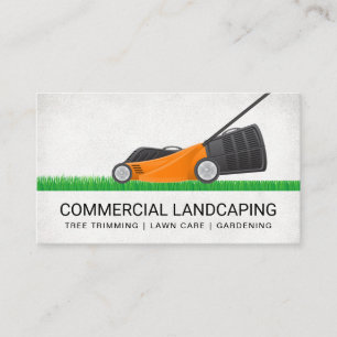 Tarjeta De Visita Lawn Mower   Corte de gramíneas