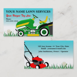 Tarjeta De Visita Lawn Mower | Paisaje | Servicio de mantenimiento d