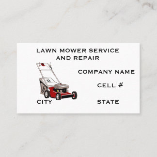 Tarjeta De Visita Lawn Mower Service And Repair