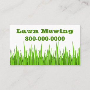 Tarjeta De Visita Lawn Mowing Business