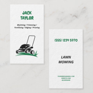 Tarjeta De Visita Lawn Mowing Premium