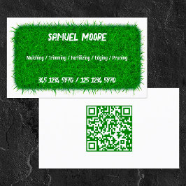 Tarjeta De Visita Lawn Mowing QR