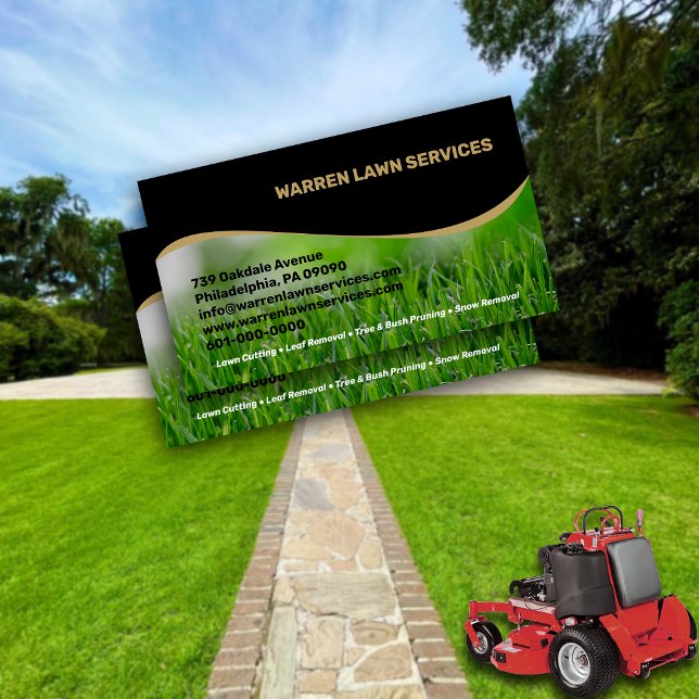 Tarjeta De Visita Lawn Service Company (Subido por el creador)