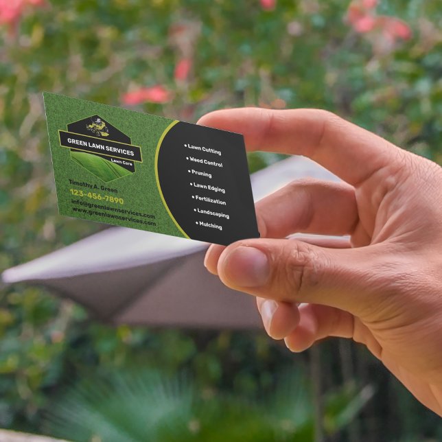 Tarjeta De Visita Lawn Service Company (Subido por el creador)
