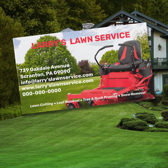 Tarjeta De Visita Lawn Service Company  Business Card (Subido por el creador)