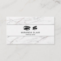 Lazas Artista de maquillaje Marble Blanco Lujoso