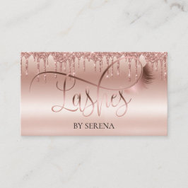 Tarjeta De Visita Lazas Belleza maquillaje Chica Lash Drin Gold
