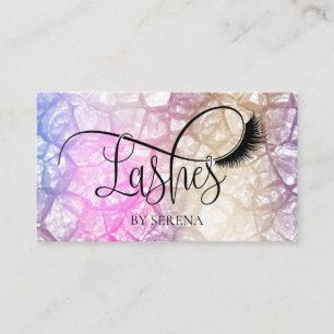 Tarjeta De Visita Lazas Belleza maquillaje Chica Lash Holograma Diam