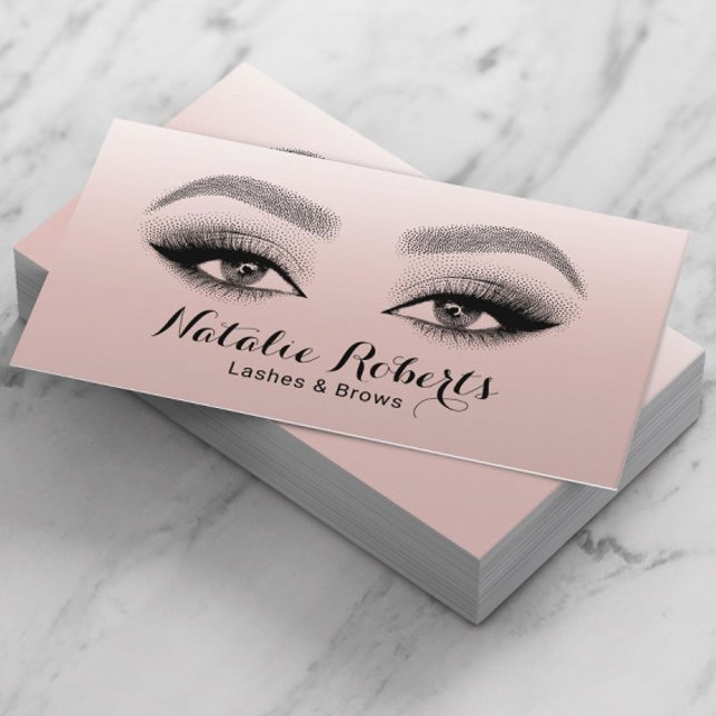 Tarjeta De Visita Lazas Brows Makeup Artista Rubor Salón De Belleza  (Subido por el creador)