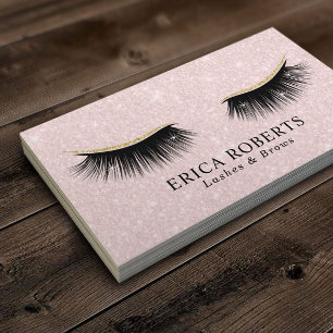 Tarjeta De Visita Lazas de maquillaje Artista Rubor Salón De Belleza