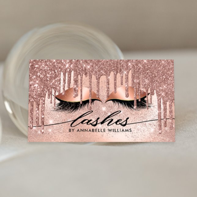 Tarjeta De Visita Lazas de oro Rosa moderno (Subido por el creador)