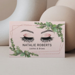 Tarjeta De Visita Lazas maquillaje Artista Geométrica Verdor Rubor 