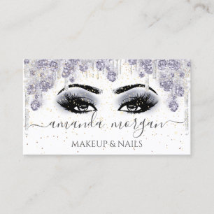 Tarjeta De Visita Lazas peluquero maquillador Artista humeante gris