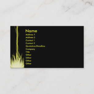 Tarjeta De Visita Lazer amarillo