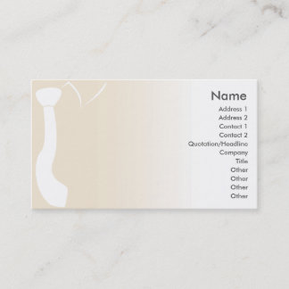 Tarjeta De Visita Lazo beige - negocio