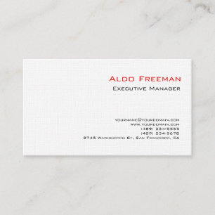 Tarjeta De Visita LBali Profesional Limpiar Platón Blanco Minimalist