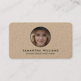 Tarjeta De Visita LCSW Personalizado de Trabajadores Sociales QR Pho