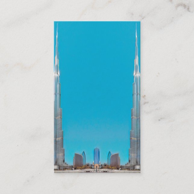 Tarjeta De Visita ldp BURJ KHALIFA - Dubai - (Anverso)
