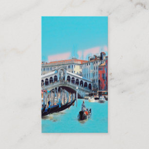Tarjeta De Visita ldp VENICE - góndolas - rialto -