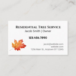 Tarjeta De Visita Leaf Business Card