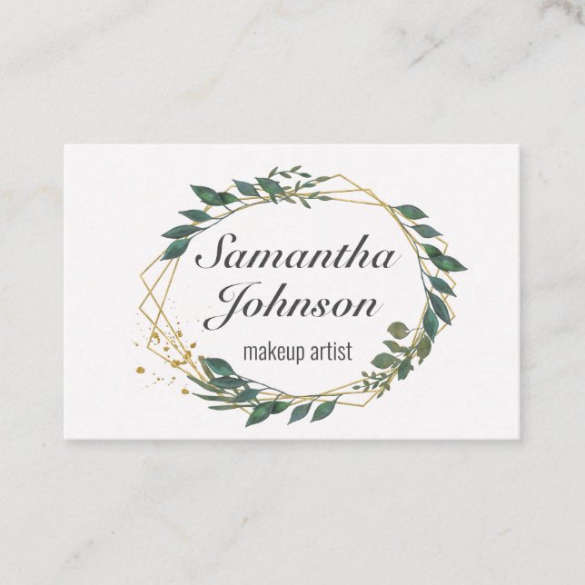 Tarjeta De Visita Leafy love (Anverso)