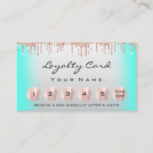 Tarjeta De Visita Lealtad 6 Makeup Esteticista Rosa Eyelash