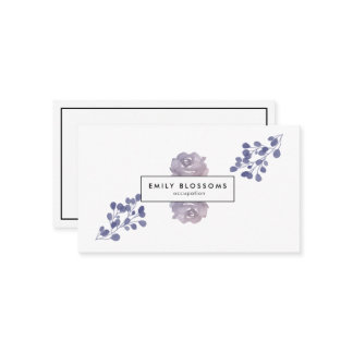 Tarjeta De Visita Lealtad de flores de color púrpura Lilac
