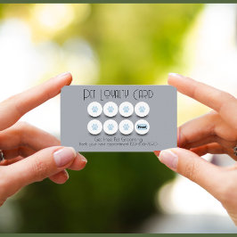 Tarjeta De Visita lealtad de la garra de perro de peluquería de masc