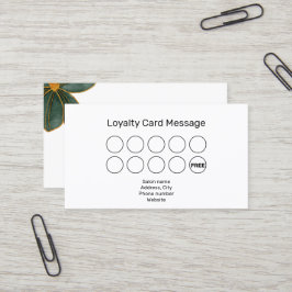 Tarjeta De Visita Lealtad de oro de técnico/esteticista 