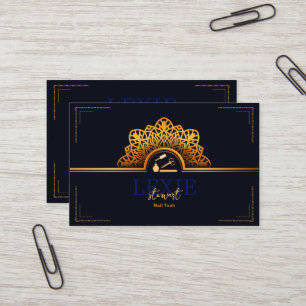 Tarjeta De Visita Lealtad de Técnica de Uñas Elegante y con Clase