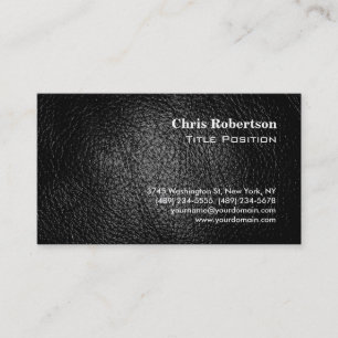 Tarjeta De Visita Leather Effect Moderno Moda Charming Business Card