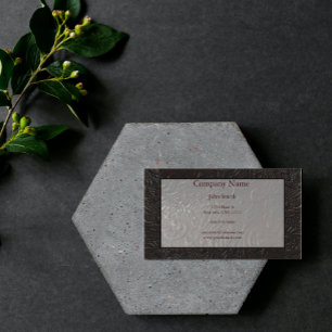 Tarjeta De Visita Leather Paisley Business Card