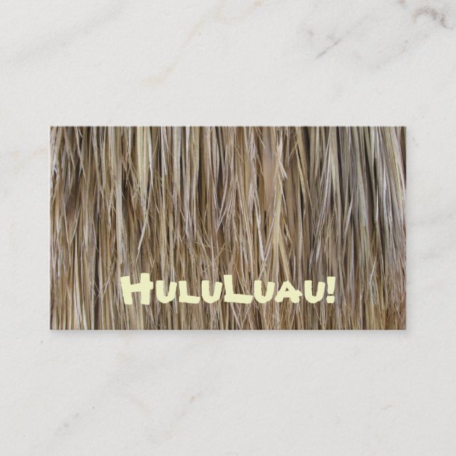 Tarjeta De Visita Lecciones de danza hawaianas tropicales de (Anverso)