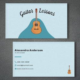 Tarjeta De Visita Lecciones de guitarra acústica