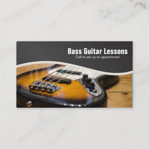 Tarjeta De Visita Lecciones de la guitarra baja y 🎸 de los