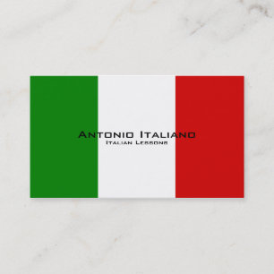 Tarjeta De Visita Lecciones italianas/profesor italiano