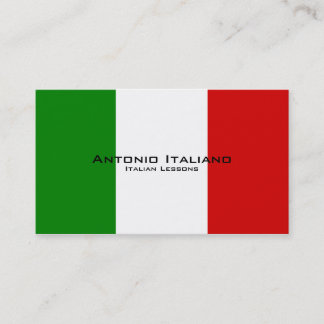 Tarjeta De Visita Lecciones italianas/profesor italiano