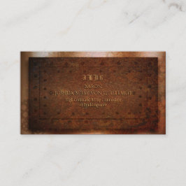 Tarjeta De Visita Lechón de bronce de vapor