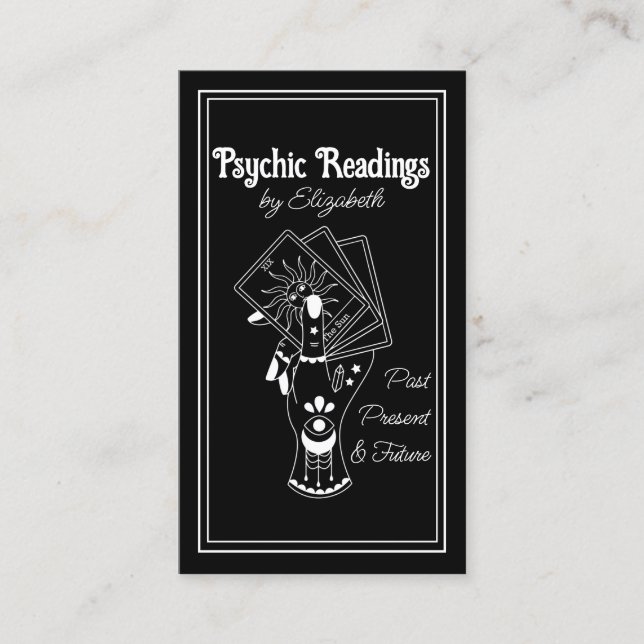 Tarjeta De Visita Lector Psychic Tarot (Anverso)