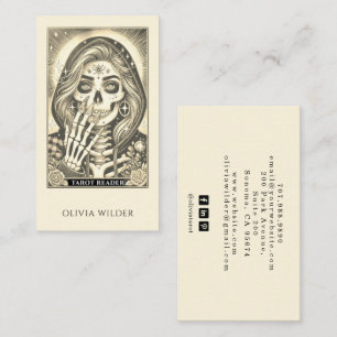 Tarjeta De Visita Lector Psychic Tarot