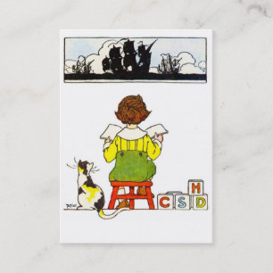 Tarjeta De Visita Lectura de niños