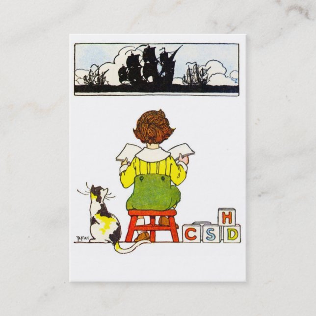 Tarjeta De Visita Lectura de niños (Anverso)